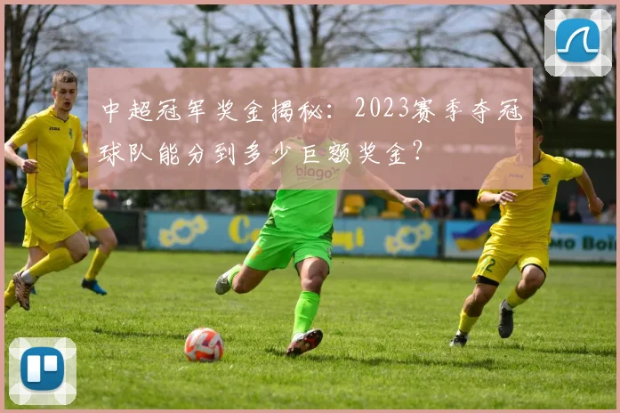 中超冠军奖金揭秘:2023赛季夺冠球队能分到多少巨额奖金?